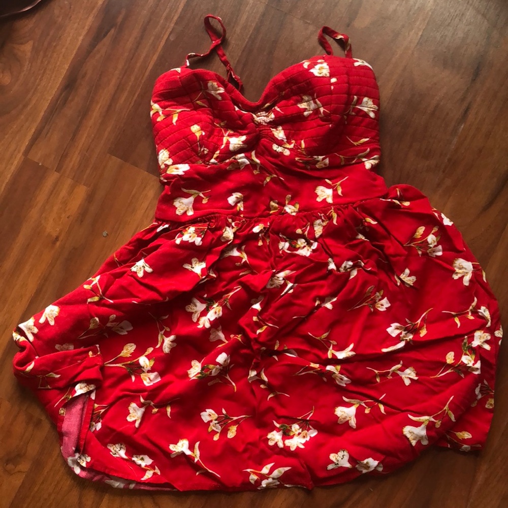 summery mini sun dress